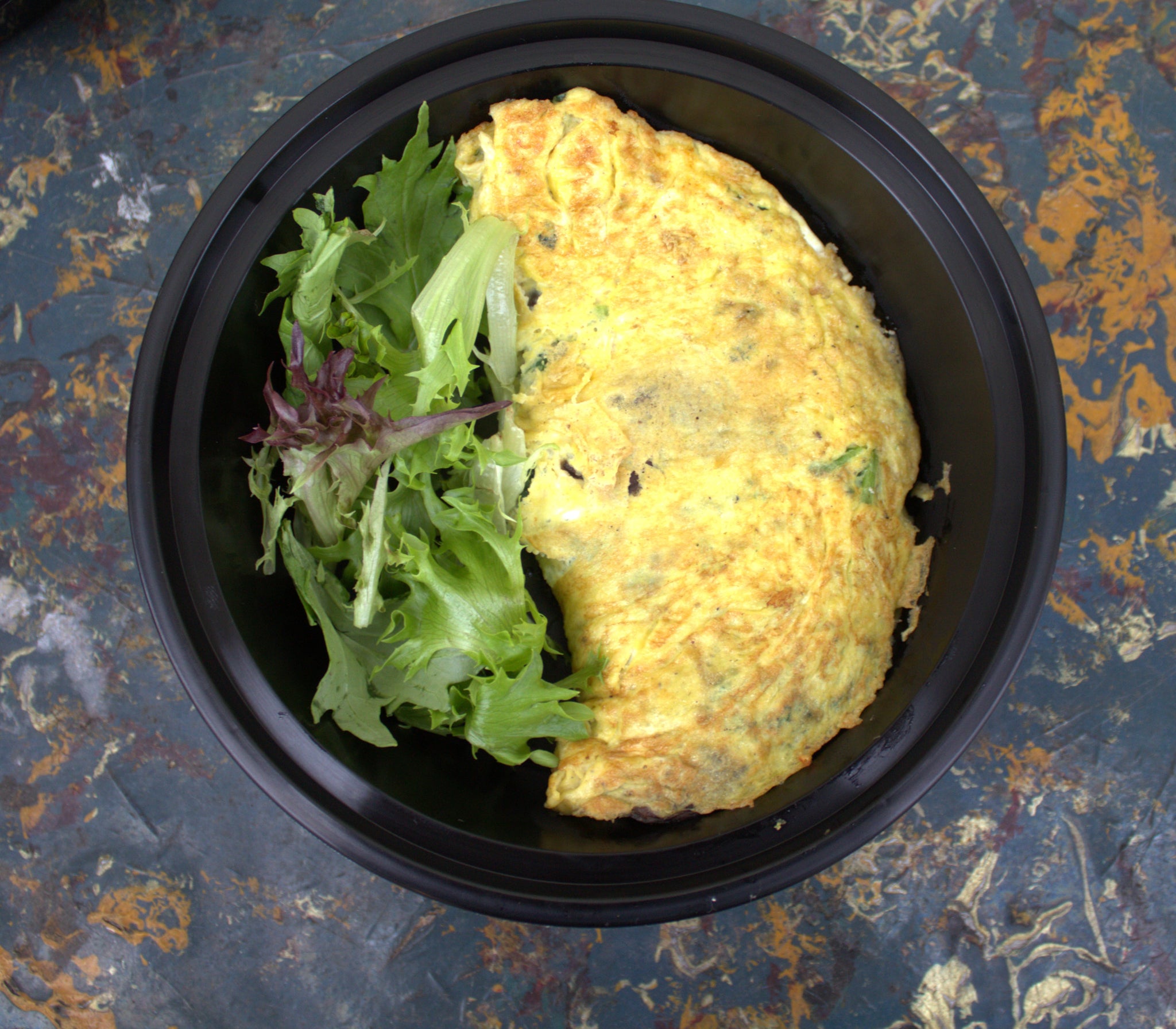 Mushroom, Kale & Goat Cheese Omelette